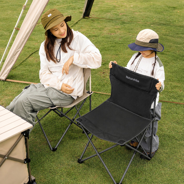 Кресло складное Naturehike Shan Lan T01 CNK2550JJ025, сталь, черный  