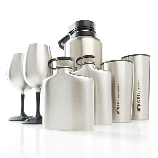 Бокал для вина GSI Outdoors Glacier Stainless Nesting Red Wine Glass  