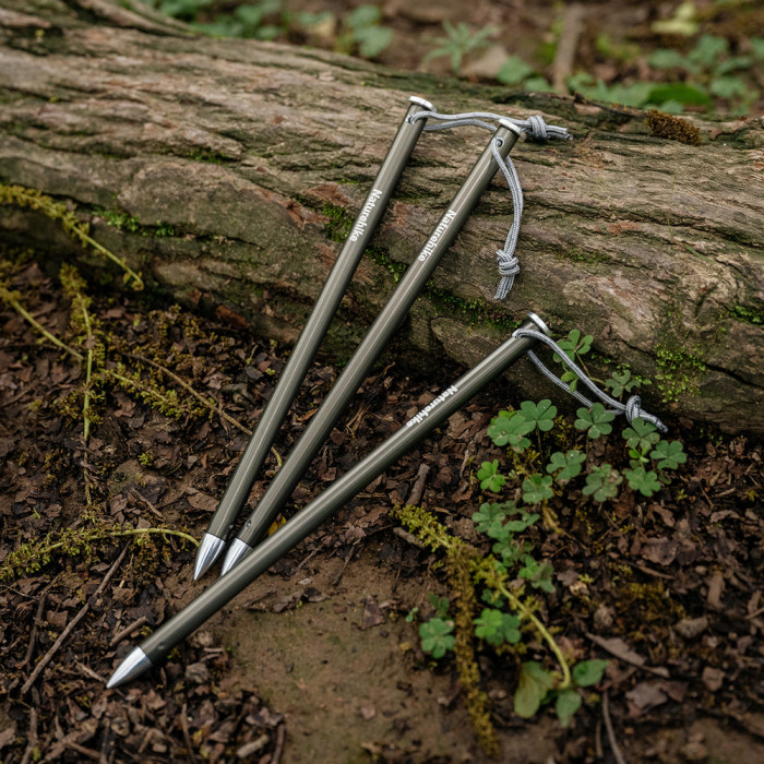 Колышки туристические облегченные Naturehike CNK2650PJ014, прямые, 18 см, 6 шт, серый  