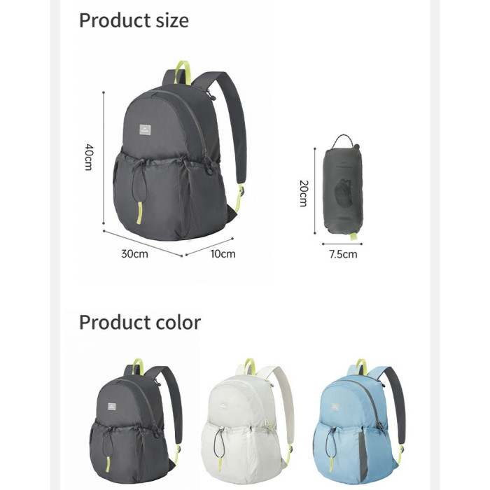 Рюкзак компактный Naturehike CNK2450XB026, 20 л, голубой  