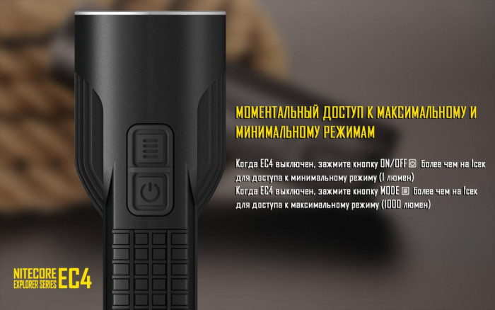 Карманный фонарь Nitecore EC4, 1000 люмен  