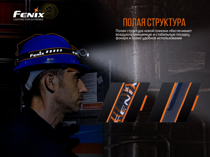 Налобный фонарь Fenix HM70R (LUMINUS SST40, ANSI 1600 лм, 21700)  