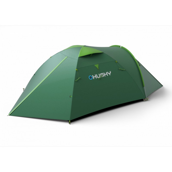 Палатка Husky Bizon 3 Plus (темно-зеленый/салатовый)  