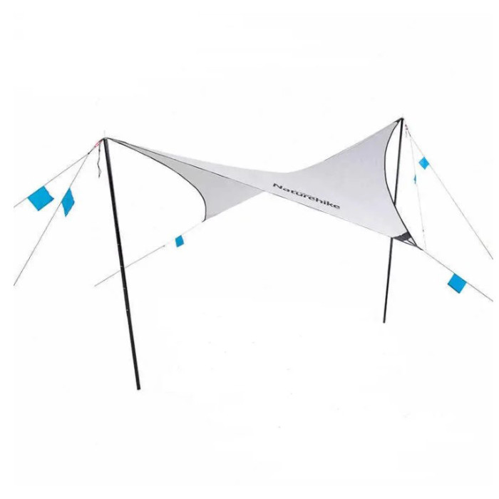 Тент для кемпинга Naturehike Rhombus NH19TM003, 150D / Silver Coated, 402х268 см, серый 