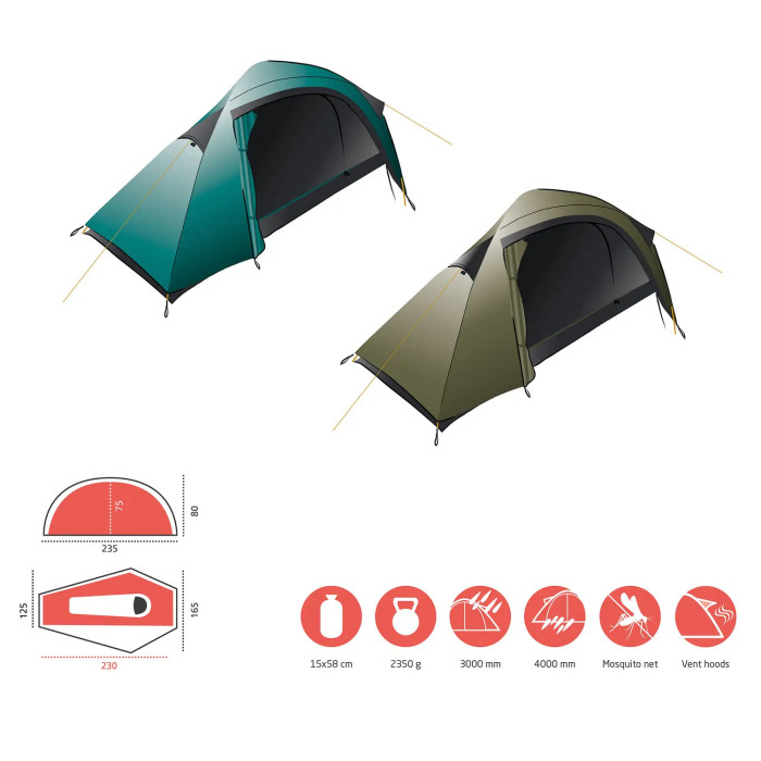 Палатка Grand Canyon Apex 1 Capulet Olive (330001)  