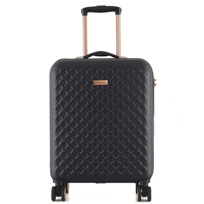 Чемодан Semi Line 20" (S) Black (T5718-1)  