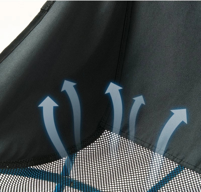 Кресло складное Naturehike YL04 NH18X004-Y, Оксфорд 600D / сталь, черный  