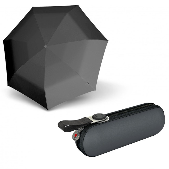 Зонт Knirps X1 Dark Grey Мех/Складной/7спиц /D90x18см 