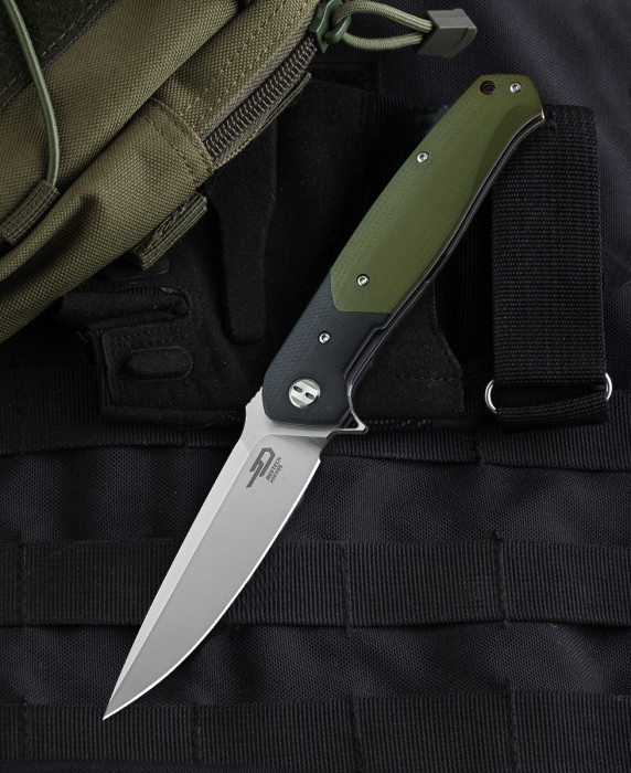 Нож складной Bestech Knives SWORDFISH black and green BG03A  
