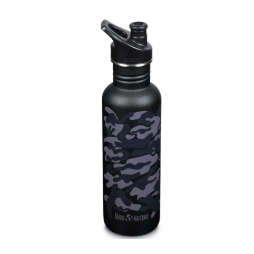 Спортивная бутылка для воды Klean Kanteen Classic Sport Cap 800 мл - черная 