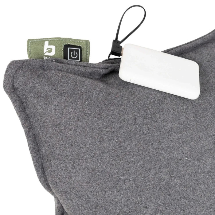 Подушка кемпинговая с подогревом Bo-Camp Skudde USB Powerbank Grey (1849355)  