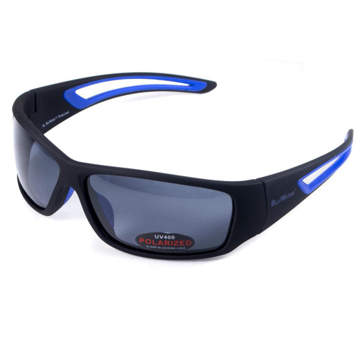 Очки BluWater Intersect-2 Polarized (gray) черные 
