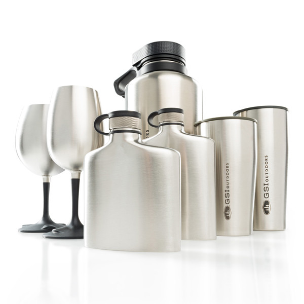 Бокал для вина GSI Outdoors Glacier Stainless Nesting Wine Glass  