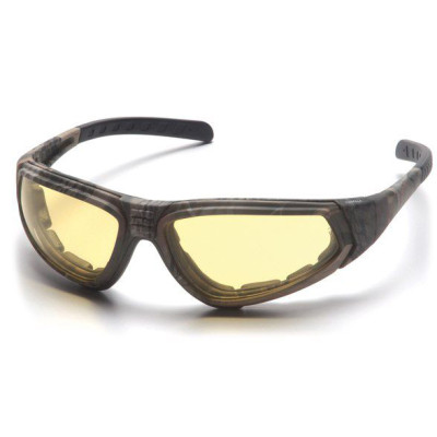 Очки Pyramex XSG ballistic (amber) желтые в камуфлирующей оправе