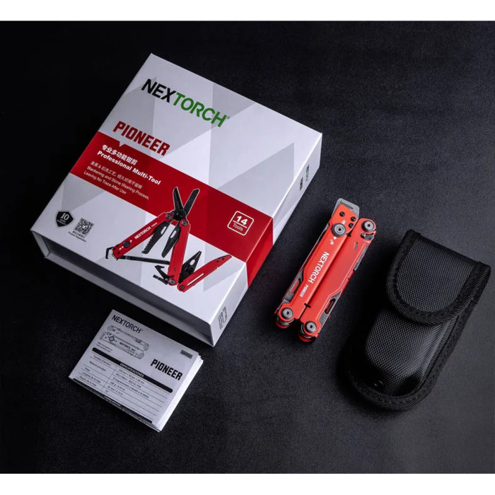 Мультитул Nextorch Pioneer MT20, красный  