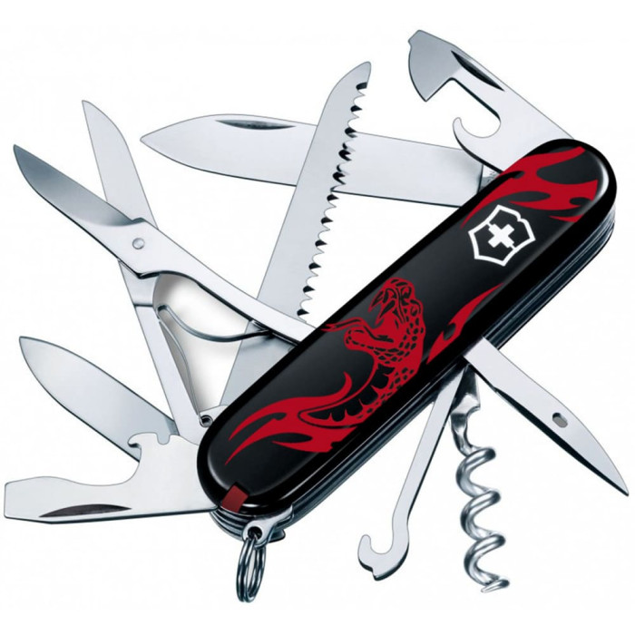 Складной нож Victorinox HUNTSMAN ZODIAC Поразительная змея 1.3713.3.Z4351u  