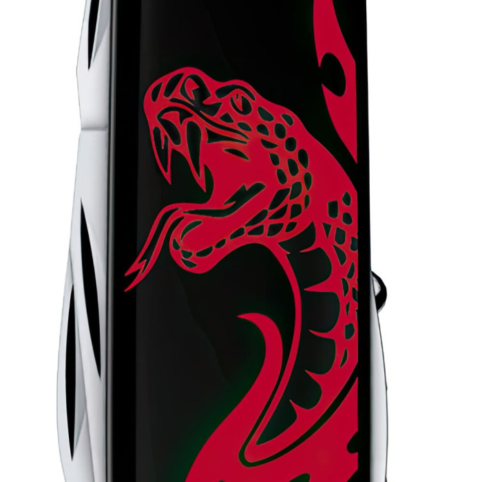 Складной нож Victorinox HUNTSMAN ZODIAC Поразительная змея 1.3713.3.Z4351u  