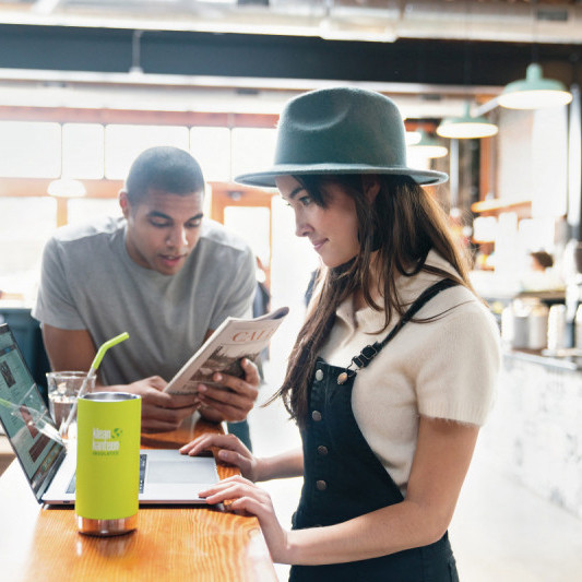 Термокружка Klean Kanteen TKWide Cafe Cap Juicy Pear 355 мл  