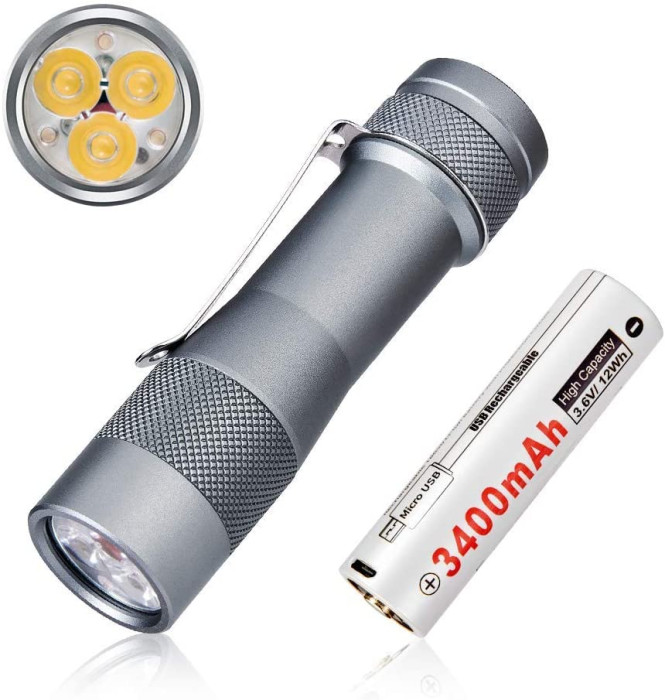 Карманный фонарь Lumintop FW3EL 2800LM 210M IPX8 серый  