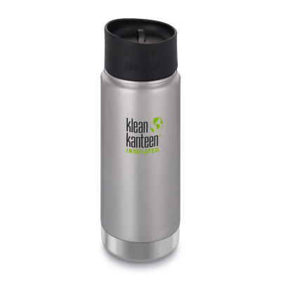 Термофляга Klean Kanteen Wide Vacuum Cafe Cap Brushed Stainless 473 мл