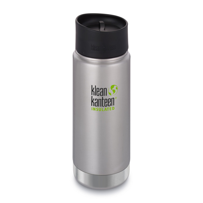 Термофляга Klean Kanteen Wide Vacuum Cafe Cap Brushed Stainless 473 мл 