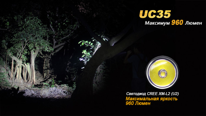 Карманный фонарь Fenix UC35 XM-L2 (U2), 1000 люмен  