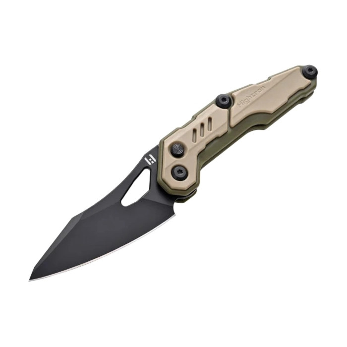 Нож Hightron Spectron, M390, GFN, хаки, черный клинок  