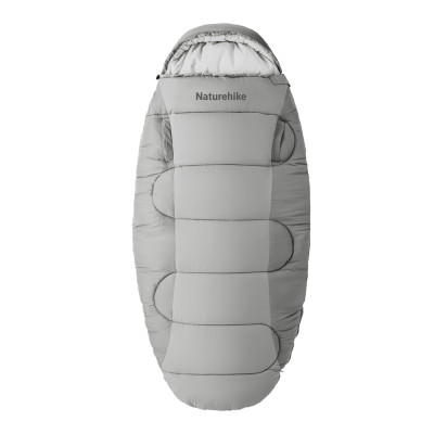 Спальный мешок овальный Naturehike PS200 CNK2350WS026, серый