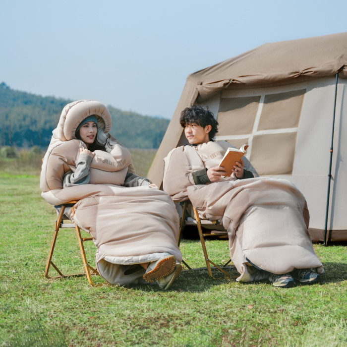 Спальный мешок овальный Naturehike PS200 CNK2350WS026, серый  