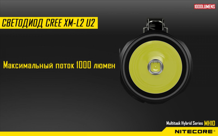 Карманный фонарь Nitecore MH10, 1000 люмен  