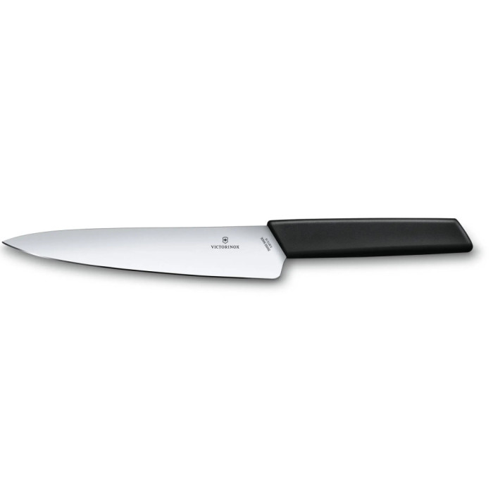 Кухонный нож Swiss Modern Carving  19см с черн. ручкой (блистер) 