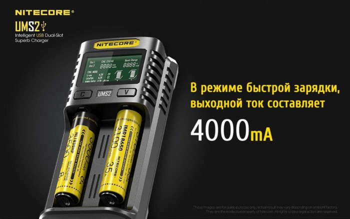 Зарядное устройство Nitecore UMS2  