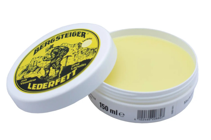 Водоотталкивающая пропитка для обуви HeySport Bergsteiger-Leather-Grease colourless 150 ml  