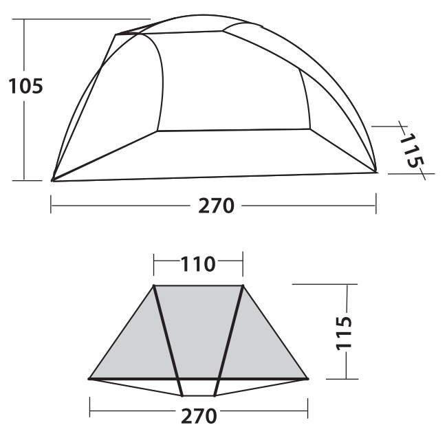 Палатка Easy Camp Beach 50 Ocean Blue  