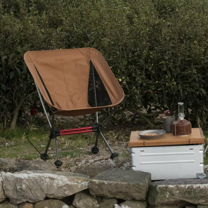 Кресло складное Naturehike Moon YL08 NH20JJ027, 600D Оксфорд / алюминий, оранжевый  