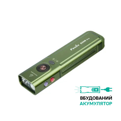 Фонарь наключный Fenix E06R PRO, зеленый