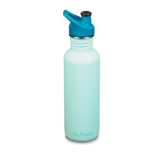 Спортивная бутылка для воды Klean Kanteen Classic Sport Cap 800 мл - голубая 