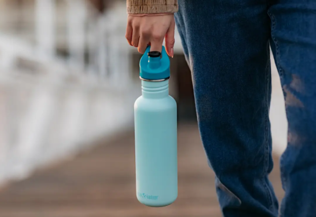 Спортивная бутылка для воды Klean Kanteen Classic Sport Cap 800 мл - голубая  