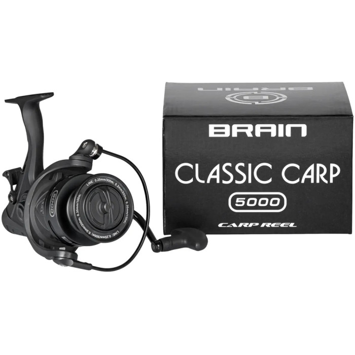 Катушка Brain Classic Carp Baitrunner 4000 4+1BB 5.0:1 Screw Handle  