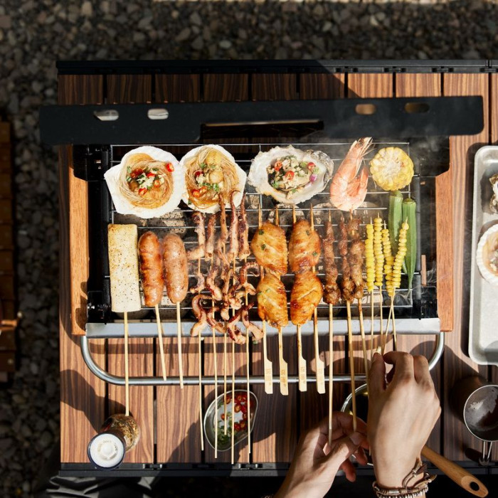 Гриль портативный для столешницы Naturehike CNK2300CJ010, металлик  