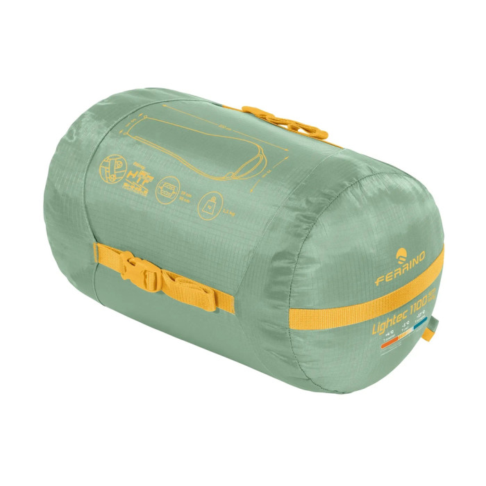 Спальный мешок Ferrino Lightec SM 1100 Lady -3°C Green (86649QVV)  
