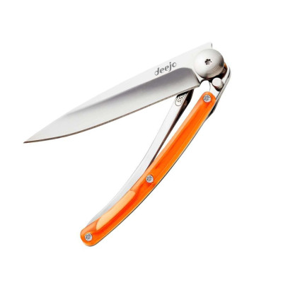 Нож Deejo Colors 27g, orange (из набора) не работает лайнер, складывается нож