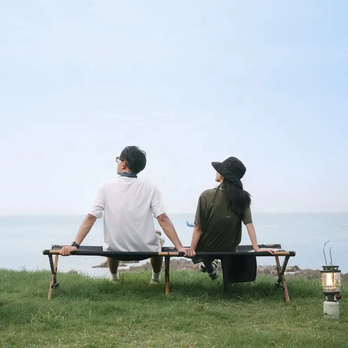 Кровать складная Naturehike XJC03 NH19X003-C, Полиэстер Oxford / дерево, черный  