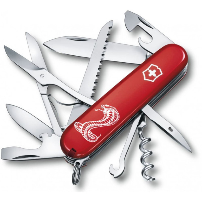 Складной нож Victorinox HUNTSMAN ZODIAC Могучая кобра 1.3713.Z4340u  