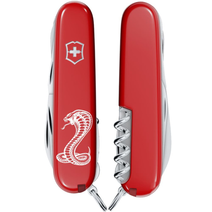 Складной нож Victorinox HUNTSMAN ZODIAC Могучая кобра 1.3713.Z4340u  
