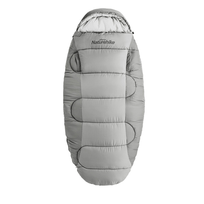 Спальный мешок овальный Naturehike PS300 CNK2350WS026, серый  