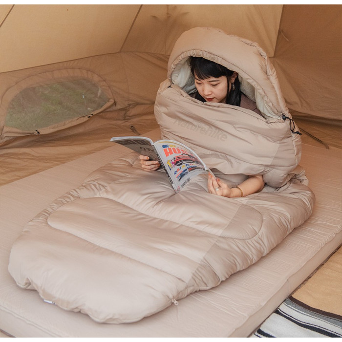 Спальный мешок овальный Naturehike PS300 CNK2350WS026, серый  