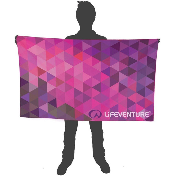 Полотенце Lifeventure Soft Fibre Triangle Giant (Pink)  