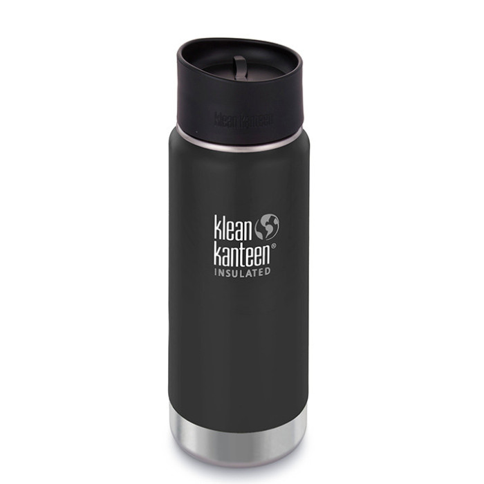 Термофляга Klean Kanteen Wide Vacuum Cafe Cap Shale Black Matt 473 мл 