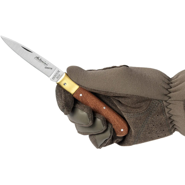 Нож Antonini Pocket Caltagirone, cm.18, 420 stainless steel brown  